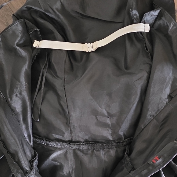 Black Ruffled Spanish Taffeta Dress Medium - Picture 6 of 7